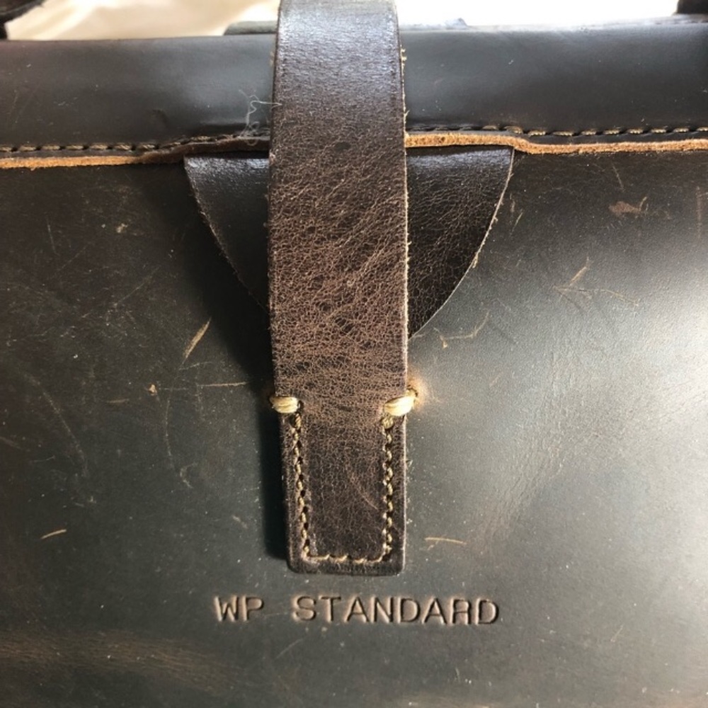 UNISEX Full Grain Leather Travel Brown Duffle Bag - Picture 11 of 13